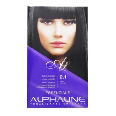 Imagem de Tonalizante em Creme Essenziale Preto Azulado 2.1 - Alphaline - Alpha 