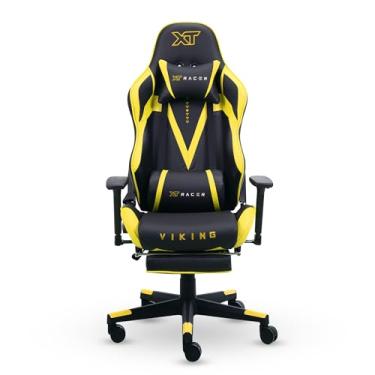 Imagem de XT Racer, Cadeira Gamer XT Racer Viking Series com Apoio de Pernas Cor:Preto e Amarelo