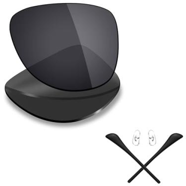 Imagem de Mryok + Lentes de reposição polarizadas e kits de borracha para Ray-Ban Aviator RB3025 55 mm - Stealth Black