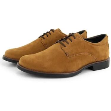 Imagem de sapato social masculino classico sport  camurça - br 2 calçados, Camel