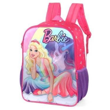Imagem de Mochila Escolar Infantil G Barbie Unicórnio - Luxcel