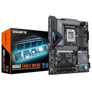 Imagem de GIGABYTE Placa mãe B860 Eagle WIFI6E Intel Core Ultra (Série 2) LGA 1851, ATX, DDR5, 3X M.2, PCIe 5.0, USB-C, WIFI6E, LAN 2,5GbE, EZ-Latch