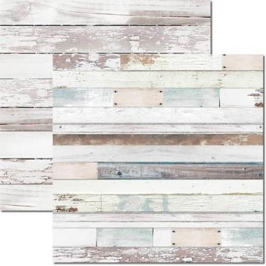 Imagem de Papel para Scrapbook Fernanda Tavares Arte Fácil Textura Madeira 1 - S