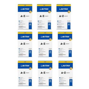 Imagem de Kit 9 Un Lavitan Az 60 Cap Suplemento Vitaminico Minerais