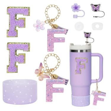 Imagem de Liangang Conjunto de acessórios de copo Stanley de 9 peças, compatível com Stanley Cup 850 g 1,134 g, incluindo 2 peças de capa de palha Stanley e bota, tampa à prova de derramamento, 2 peças de