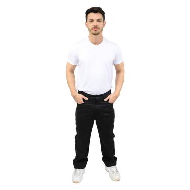 Imagem de Calça profissional operacional masculina brim cós meio elástico