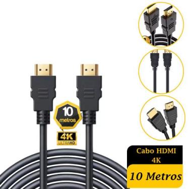 Imagem de Cabo Hdmi 4k 10 Metros Blindado 2.0 Ethernet 4k Ultra Hd Nf - NoBrand