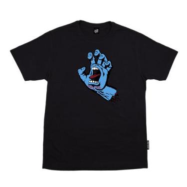 Imagem de Camiseta Manga Curta Screaming Hand Santa Cruz, P, Preto