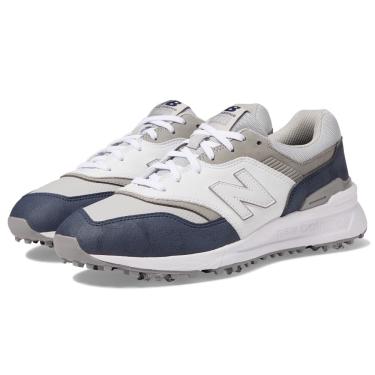 Imagem de Sapato de golfe New Balance 997 para homens impermeável azul/branco