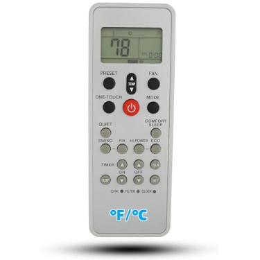 Imagem de Controle remoto de substituição universal compatível com ar condicionado Toshiba WC-L03SE WH-L03SE (tela em Fahrenheit e Celsius)