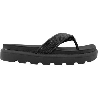 Imagem de Tamanco Feminino Papete Flatform Casual Clássico Dia a Dia com Strass Conforto Vizzano 6459.127