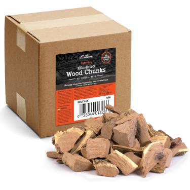 Imagem de Camerons Produtos para fumar pedaços de madeira (carvalho) ~ 2,2 kg, 420 ml. – Lascas de corte grande para churrasco seco em estufa – pedaços totalmente naturais para defumar carne