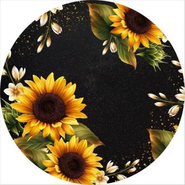 Imagem de Painel Redondo 3D Sublimado Girassol Frd-3037