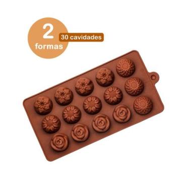 Imagem de 2un Forma Silicone Bombom Moldes fino Doce Docinho Chocolate - yangzi