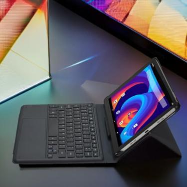 Imagem de Tablet A1083 Android 13 Octa Core com tela sensível ao toque POGO dentro: capa de teclado incluída