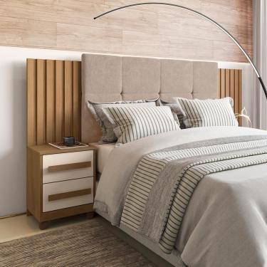 Imagem de Cabeceira Com Captone Trieste Cinamomo Off White