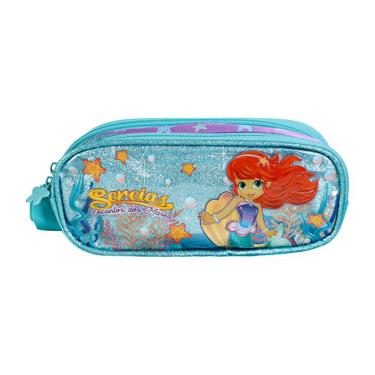 Imagem de Estojo Escolar Infantil Sereia Encanto Dos Mares