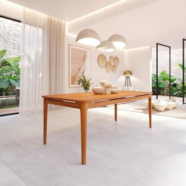 Imagem de Mesa De Jantar 8 Lugares 210cm Miriti Cabecasa Madeiramadeira Caramelo