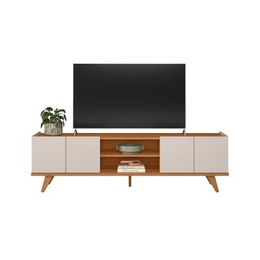 Imagem de Rack Brazos Para Tv Até 75 4 Portas - Colibri - Off White Matte / Frejo Off White Matte / Frejo