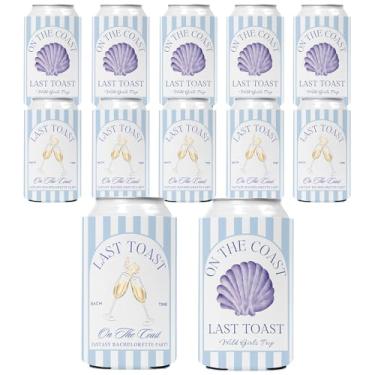 Imagem de Pop Nordic Último Brinde Na Costa - Capas Para Latas De Despedida Solteira Pacote Com 12 Cervejas Aconchegantes A Granel Festa Praia, Coolers Engraçados Refrigerantes Como Acessórios