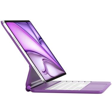 Imagem de WINCHKING Capa Com Teclado Para Ipad Air 13" 2024 E Pro 12.9" (6ª/5ª/4ª/3ª Geração) - 7 Cores, Retroiluminação Trackpad Multitoque Mágico