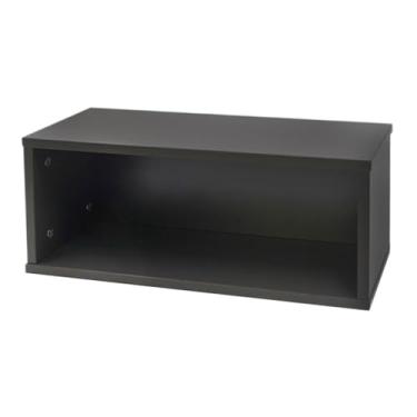 Imagem de Llazsybz Organizador de CD, Recipientes Empilháveis, Displays de Mesa E Suporte de DVD para Sala de Estar, Preto