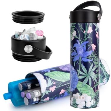 Imagem de SUNMON Estojo De Viagem Para Refrigerador Insulina - Frasco Médico Aprovado Pela Tsa Com Suprimentos Portáteis Diabetes (Hortênsia)