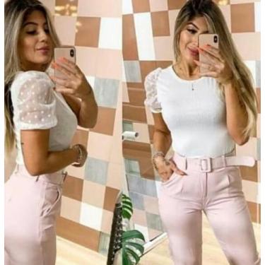 Imagem de blusa feminina manga curta em tule - moda filo