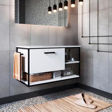 Imagem de Gabinete para Banheiro Industrial Suspenso com Porta Basculante - Plac