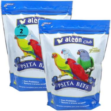 Imagem de Alcon club psita bits 450g super premium kit com 2 ração para aves