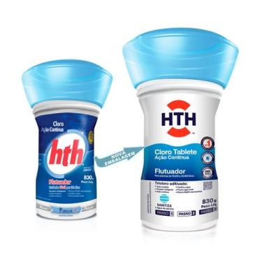 Imagem de Hth Flutuador 830g Ação Contínua Cloro Tablete Pastilhas Aditivado Par