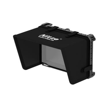 Imagem de Nitze Gaiola para Monitor FeelWorld F7 PLUS, com Braçadeira para Cabo HDMI, Proteção Solar, Trilho NATO Integrado e Sapata Fria - JT-F07B