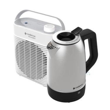 Imagem de Kit Cadence Aquecedor Miniconfort E Chaleira Pure Inox 220V, 220V