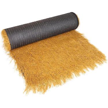 Imagem de Telhado De Palha Artificial, Rolos De Palha De Palmeira Artificial Estilo Mexicano, Telhado De Grama Cega De Pato, Palha Sintética De Plástico Tipo Tapete Pe, Para Ti, 1x12m(3.28x39.37ft)