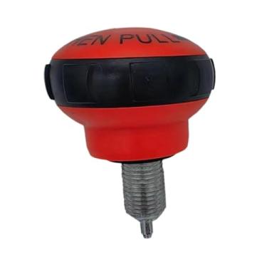 Imagem de UGPLM Botão de pino de tração para bicicleta ergométrica, rosca de metal, máquinas de exercícios, botão de 16 mm, punho ergonômico, fácil instalação para, Altura 7.9 Cm, Laranja