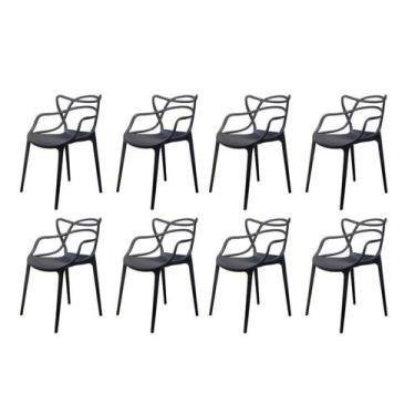 Imagem de Kit 8 Cadeiras para Sala de Jantar Allegra - Empório Tiffany