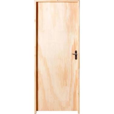 Imagem de Porta Montada Completa Amescla Lisa Eco - 210x80cm - Esquerda - Unipor