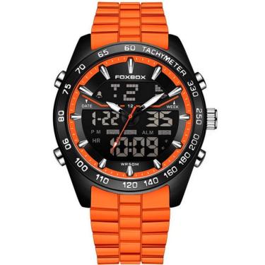 Imagem de relógio masculino esportivo digital duplo display  à prova d`água