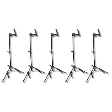 Imagem de Kit 5 Suporte De Chão Para Instrumento De Corda Com Trava