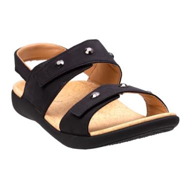 Imagem de REVITALIGN Sandália feminina Terra Wedge, Preto, 9 Wide