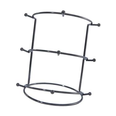 Imagem de oshhni Suporte de exibição de, organizador de acessórios de cabelo para mulheres e meninas, prateleira de armazenamento para lojas, shopping centers, Preto de 3 Camadas