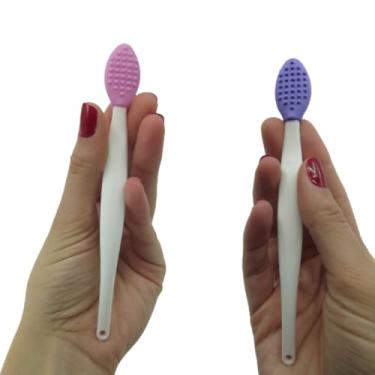 Imagem de Kit 2 unds Limpador Facial Removedor de cravos Estética Limpeza de Pele - Hastes com pontas emborrachadas - Cor: Lilás e Rosa