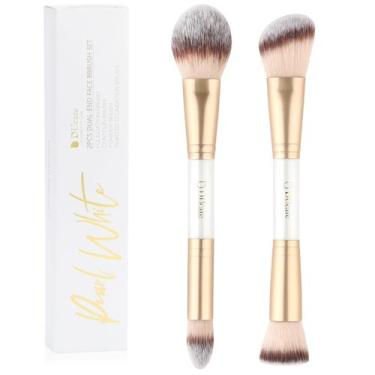 Imagem de Conjunto de pincéis de maquiagem DuCare Duo End Foundation Contour, 2 