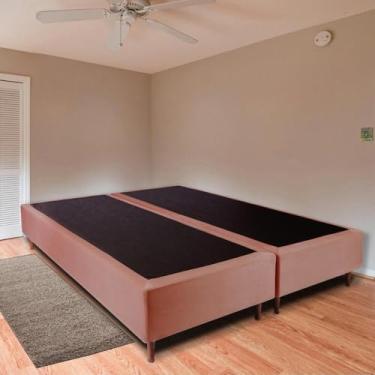 Imagem de Base Box Bipartido Queen 158x198x38cm Luana Multimóveis Cr35379 Castor