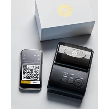 Imagem de iCoin Carteira e impressora – Hardware criptográfico digital de armazenamento frio com tela sensível ao toque LCD colorida de 3 polegadas, mensagens seguras e carteira digital para NFT, criptomoedas e
