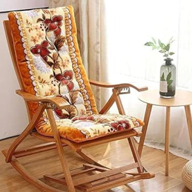 Imagem de Conjunto De Almofada Para Cadeira De Balanço Com Suporte De Pescoço Destacável, Almofada De Cadeira Confortável Com Laços Para Escritório Em Casa Interno Ao Ar Livre, Little Feet, 48 * 120cm