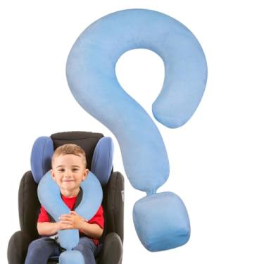 Imagem de Travesseiro de viagem para pescoço, travesseiro de viagem criativo em forma de U para pescoço,Almofada curvada criativa grande ponto de interrogação de 21,65 pol. - Almofada macia para suporte de pesc