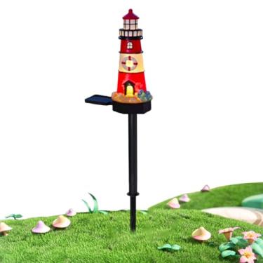 Imagem de Rrlihjgu Luzes Solares Exteriores | Lanterna Torre Vigia Varanda - Decoração Impermeável Luminosa Para Quintal Varanda Pérgula Entrada Paisagismo Deck Passarela