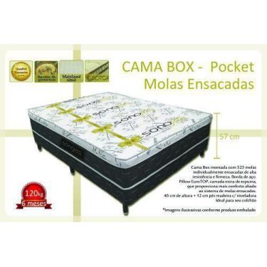 Imagem de Cama Box Casal Conjugada Mola Ensacada(Pocket) - Fabrica de tudo
