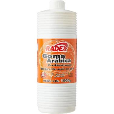 Imagem de Goma arábica profissional Radex 1kg ideal para papéis em geral